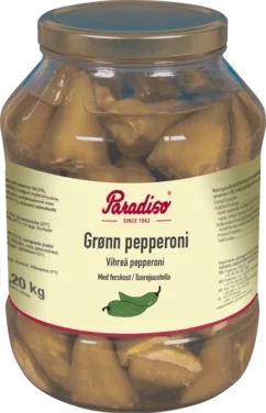 Paradiso Pepperoni Grønn med Ost 4x2,2kg