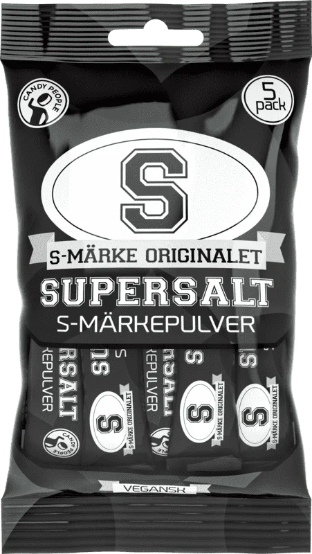 Supersalt S-märkepulver 5pk Salt Pulver 45g