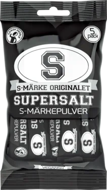 Supersalt S-märkepulver 5pk Salt Pulver 45g