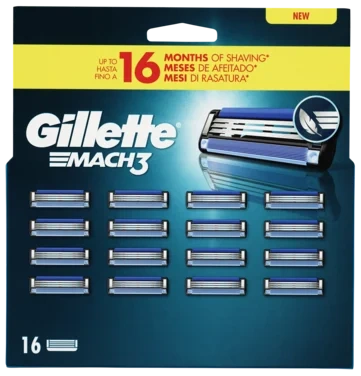 Barberblader Mach3 16pk.big bx Gillette