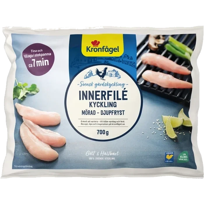 Kycklinginnerfilé Fryst 700g Kronfågel