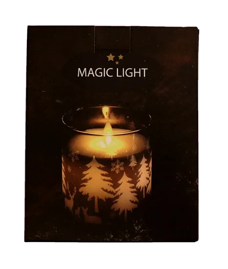 LED Glasslykt 8x10cm