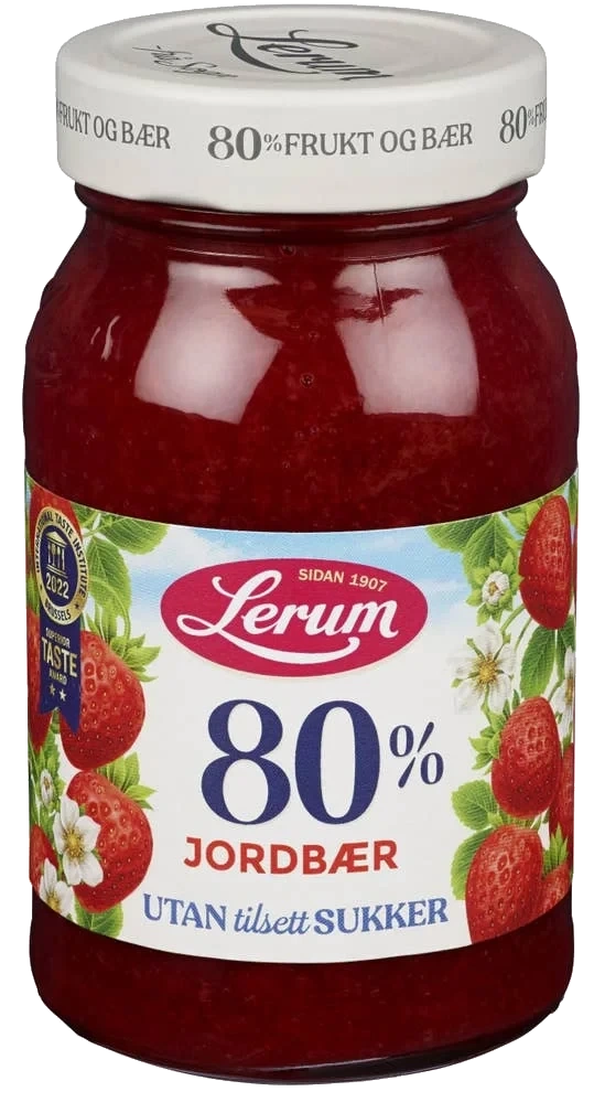 Jordbærsyltetøy 80%