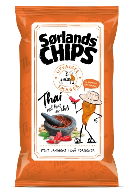 Sørlandschips Thai 100g Utvalgte Smager