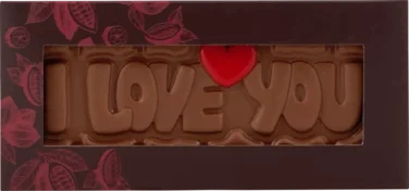 Sjokoladeplate m/Tekst - i Love You