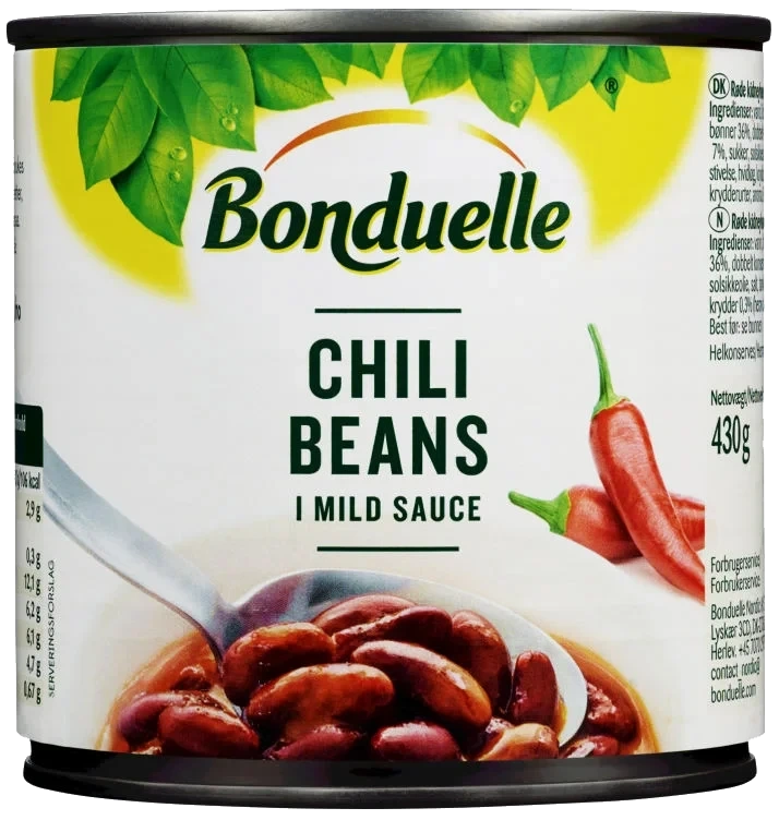 Chili Bønner i Saus 430g Bonduelle