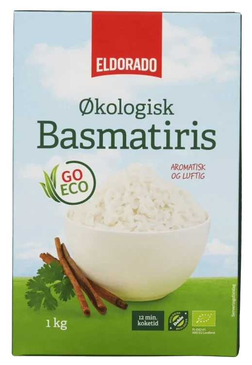 Basmatiris Økologisk 1kg Eldorado