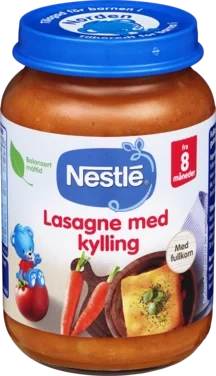 Lasagne m/Kylling 190g 8m Nestle