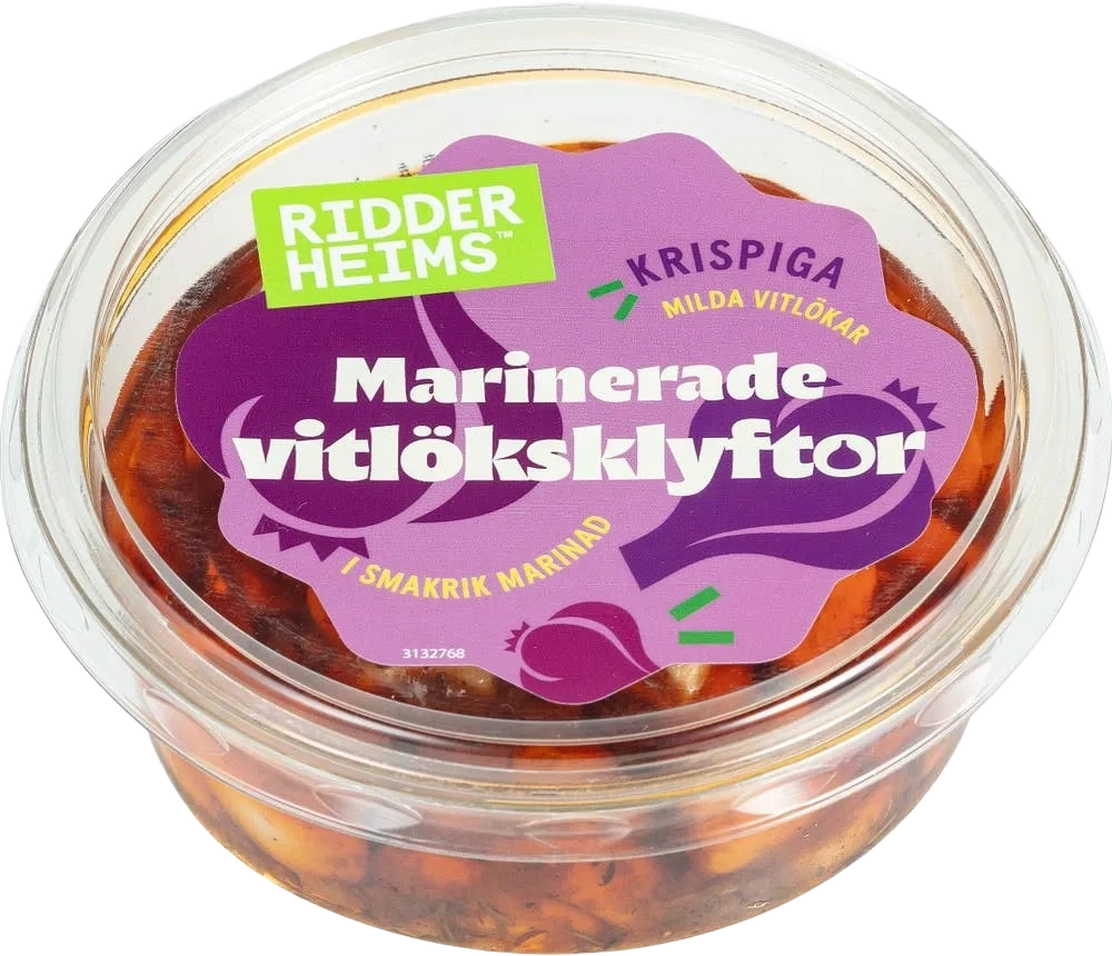 Hvitløksfedd Marinerte 160g Ridderheims