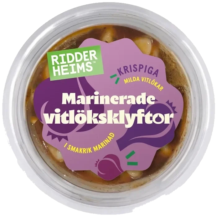 Vitlöksklyftor i Kryddmarinad 160g Ridderheims