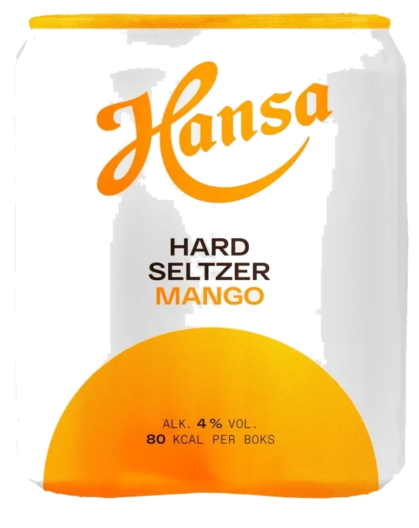 Hansa Hard Seltzer Mango 0,33l Bx 4pk Sleek