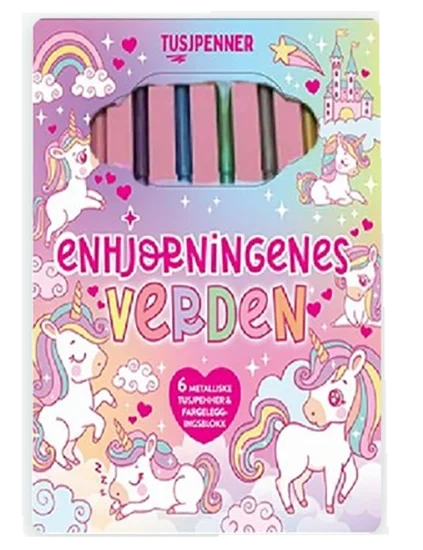 Enhjørningenes Verden Tusjpenner