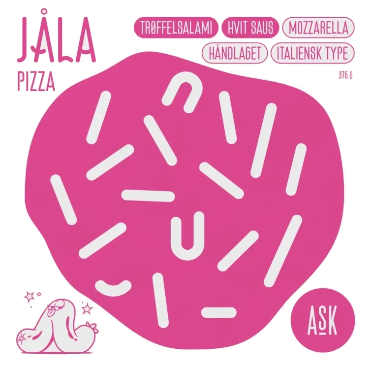 Jåla Pizza m/Trøffelsalami 375g Ask