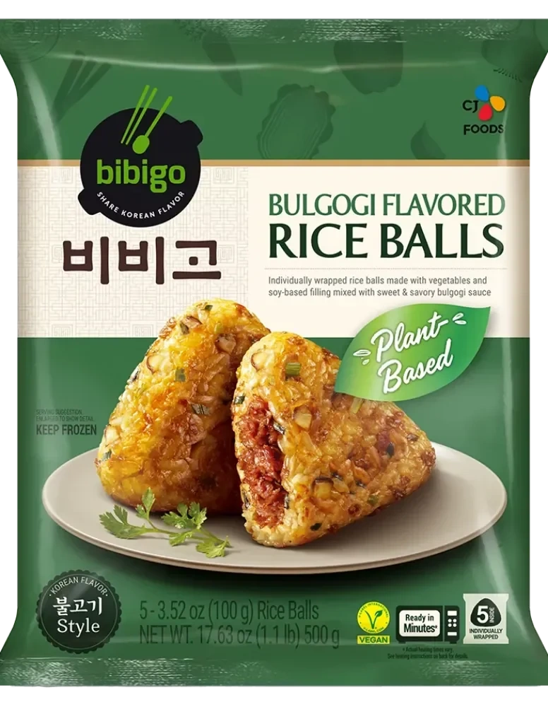Bibigo bulgogi rice ball plant-based