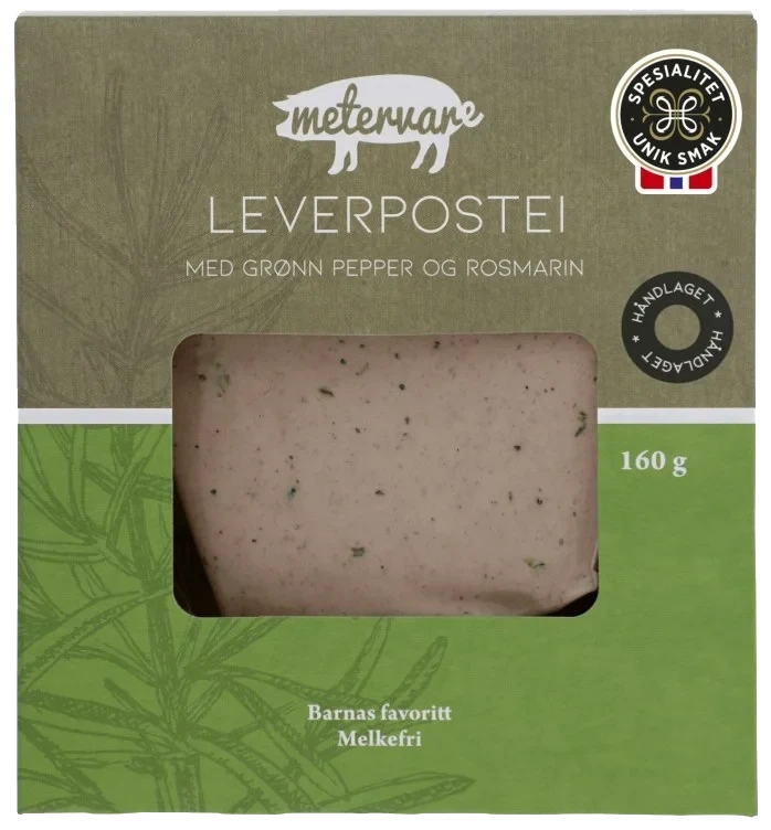 Leverpostei - med Rosmarin og Grønn Pepper