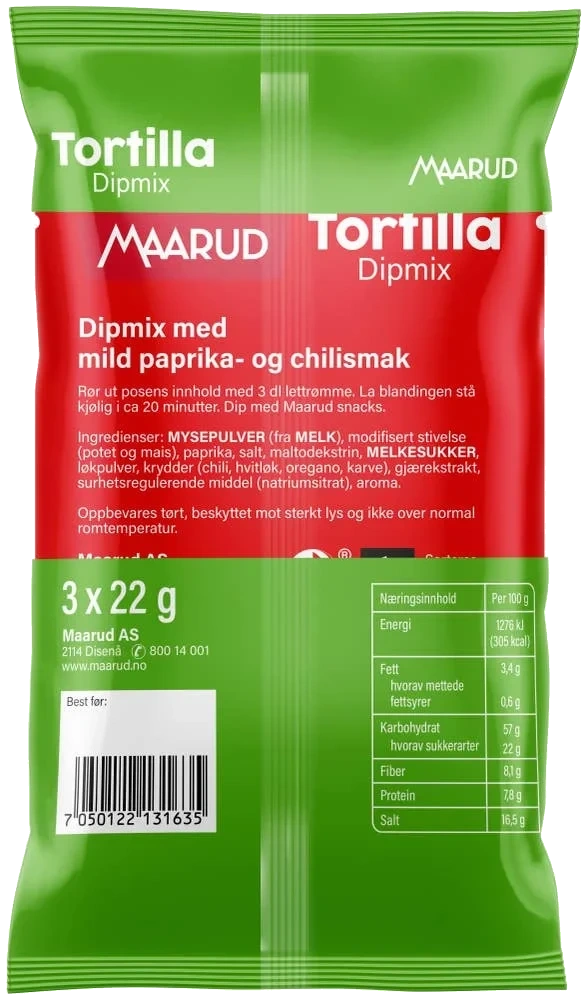 Tortilla dipmix