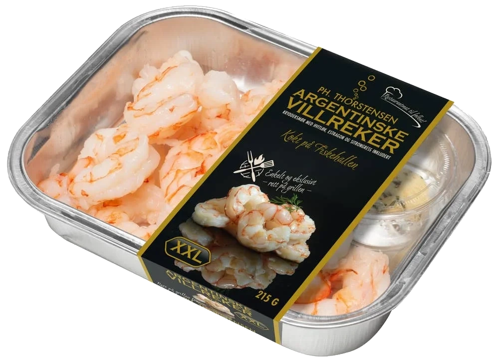 Nykokte argentinske villreker med kryddersmør