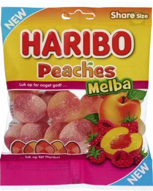 Peaches Melba 120g Haribo