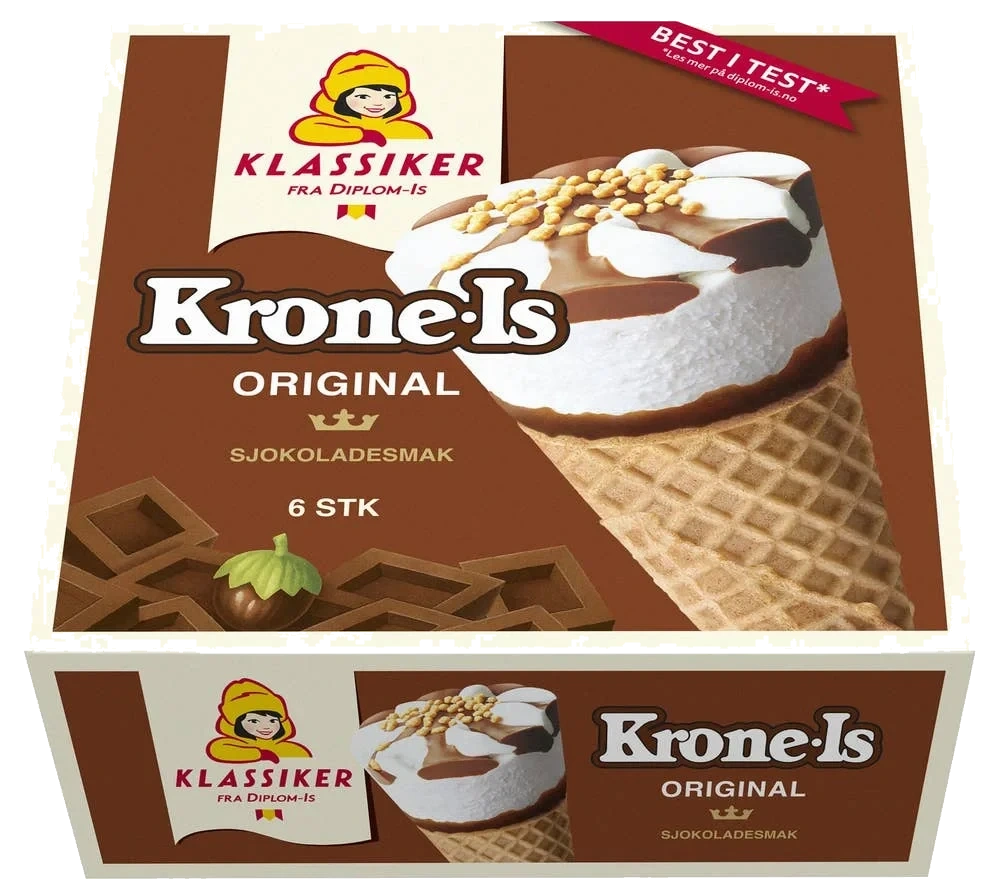 Krone-is sjokolade