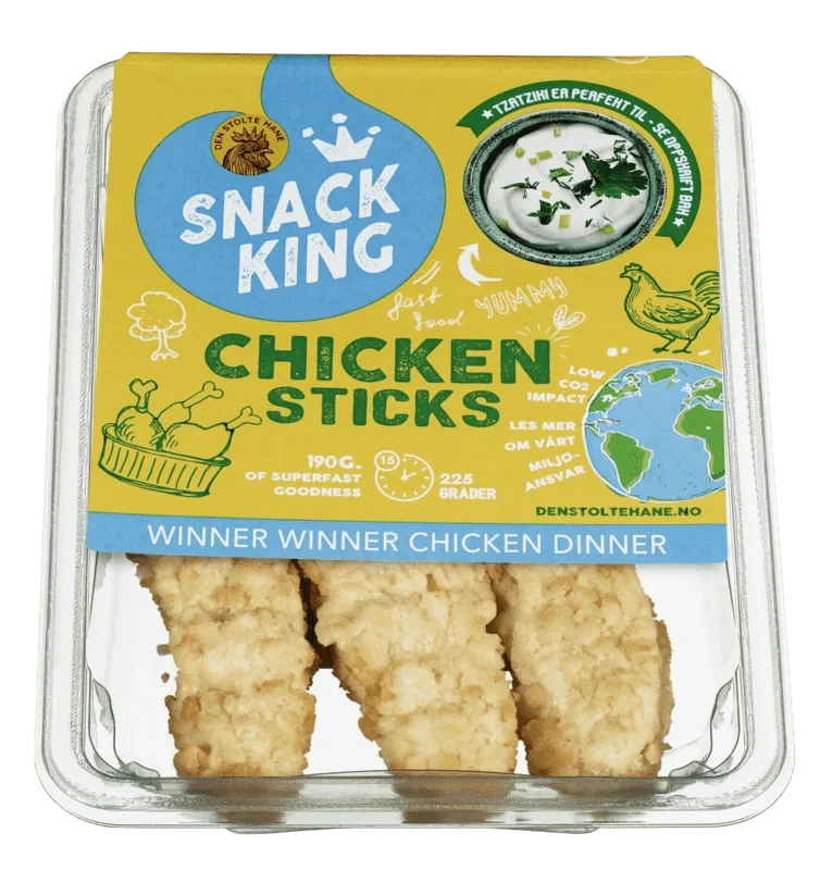 Den Stolte Hane Kyllingsticks Snack King 190g