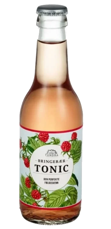 Tundra Tonic Water Bringebær 0,25l flaske