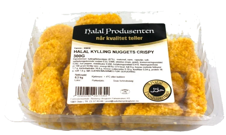 Kylling Nuggets 300g Halal Åkeberg Skoglunn
