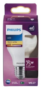 Led Classic 75w E27 Matt Normal Varmhvit Farge Philips