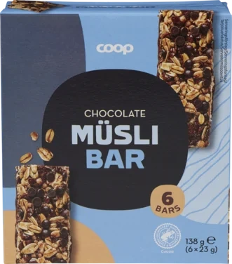 Muesli bar, Chocolate 6. pack