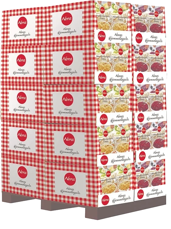 Nora Surkål/Rødkål Hjemmelaget Mix 1/2pl 440stk