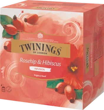 Twinings Nype- og Hibiskus Te 100bg