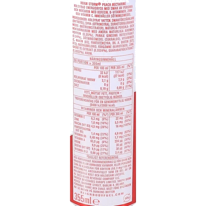 Energidryck Peach Nectarine 12-pack
