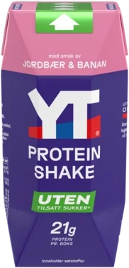 Yt Proteinshake Jordbær&Banan 300ml Tine