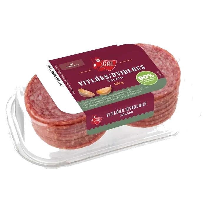 Vitlökssalami skivad 150g Göl Pölser