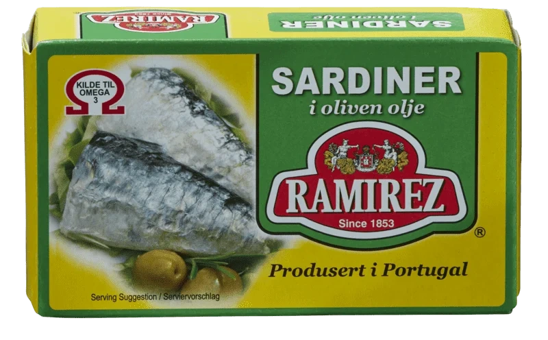 Ramirez Sardiner i Olivenolje 124g