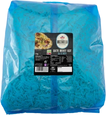 Tine Ekte Revet Ost Norsk Mozzarella 23 % 3kg