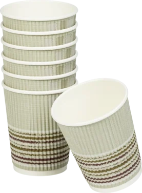 Pappbeger Triple Wall Stripe 24cl