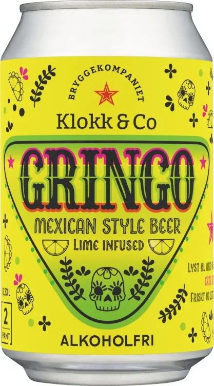 Gringo Alk.Fri 0,33l boks Klokk&Co