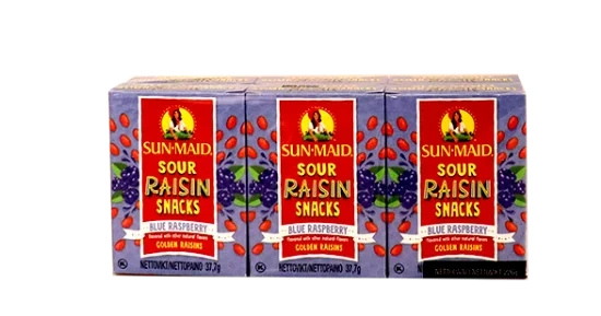 Sun Maid Sour Raisin Blue 6pk