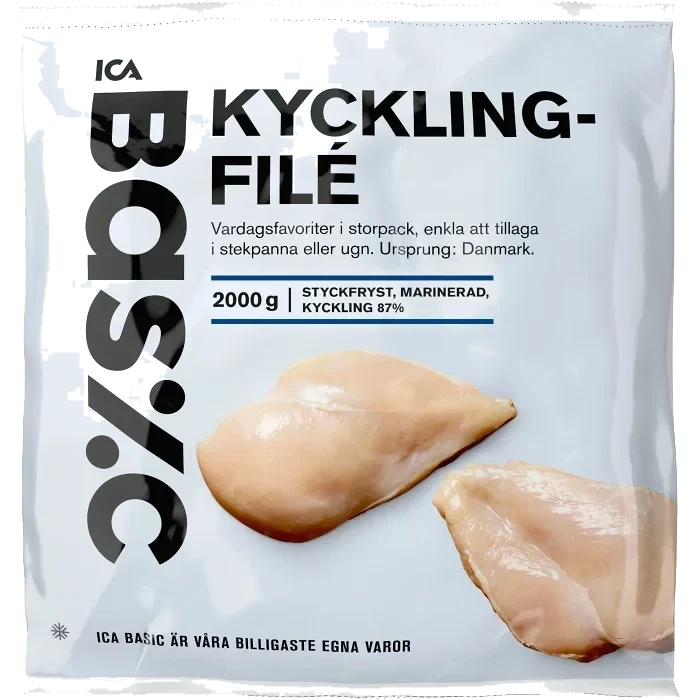 Kycklingbröstfilé 2kg ICA Basic