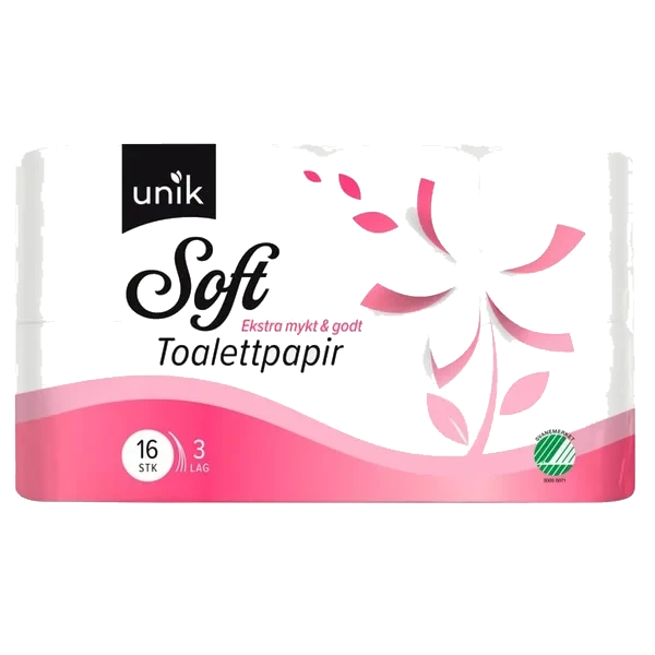 Toalettpapir Soft 16rl Unik
