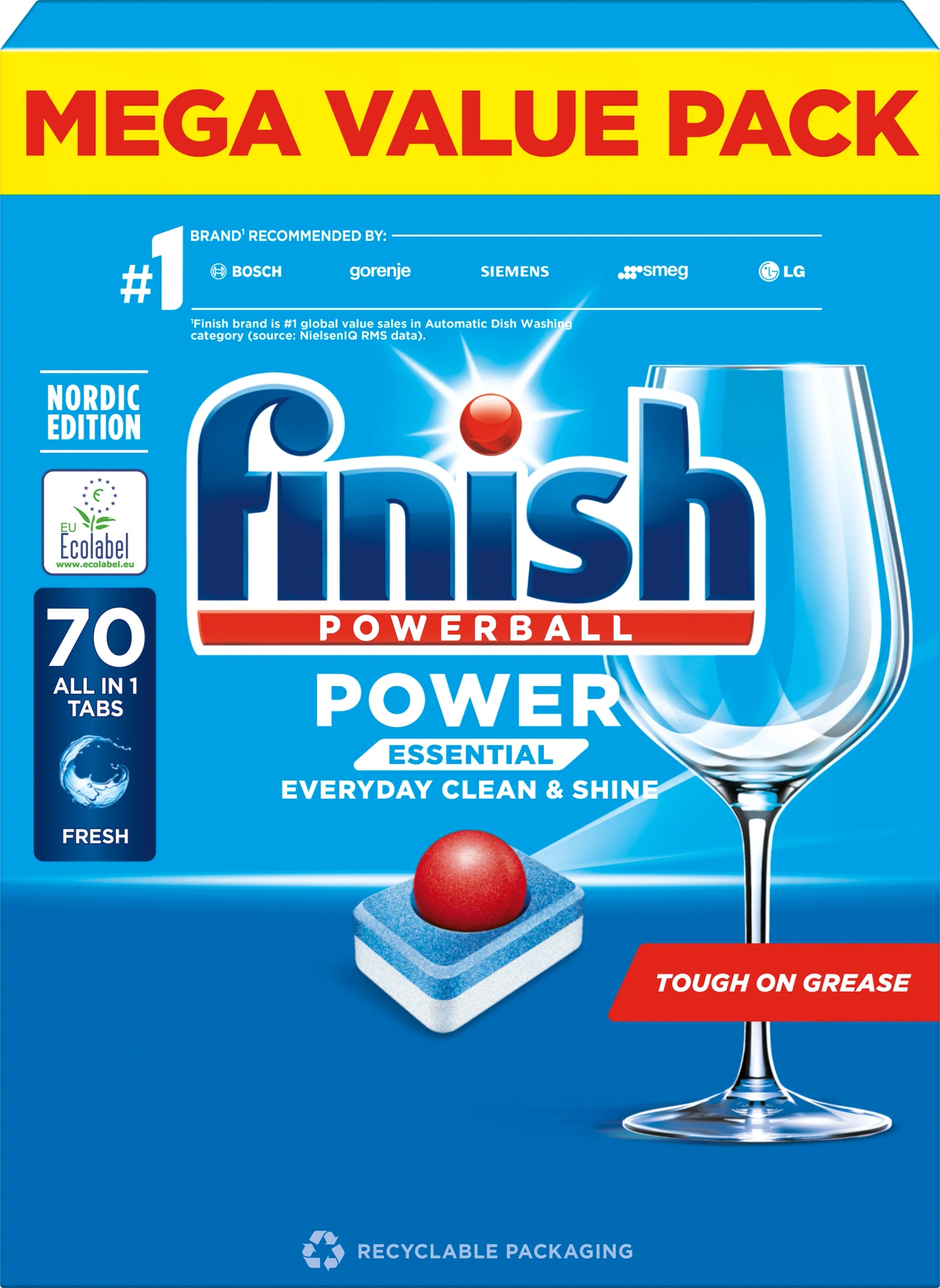 Maskindisktabletter Power Essential