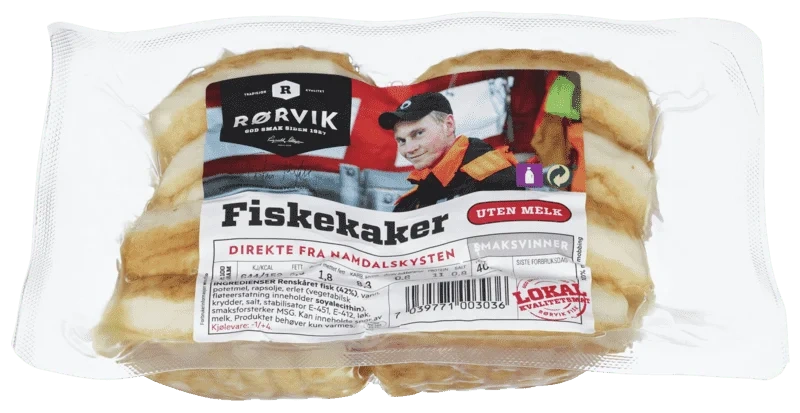 Fiskekaker uten Melk 7x400g Rørvik