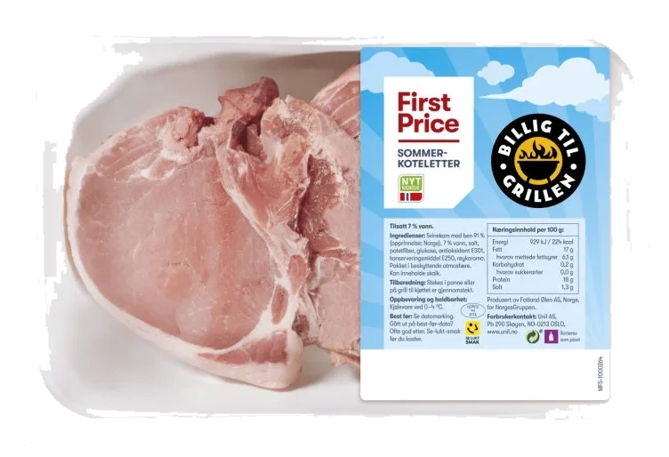 Sommerkoteletter Ca1,3kg First Price