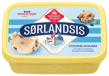 Sørlandsis Cookie Dough 1l Hennig-Olsen-Is