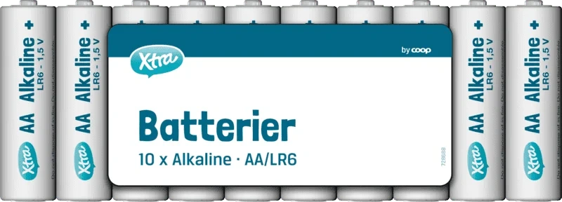 Batteri Aa 10-pk X-tra
