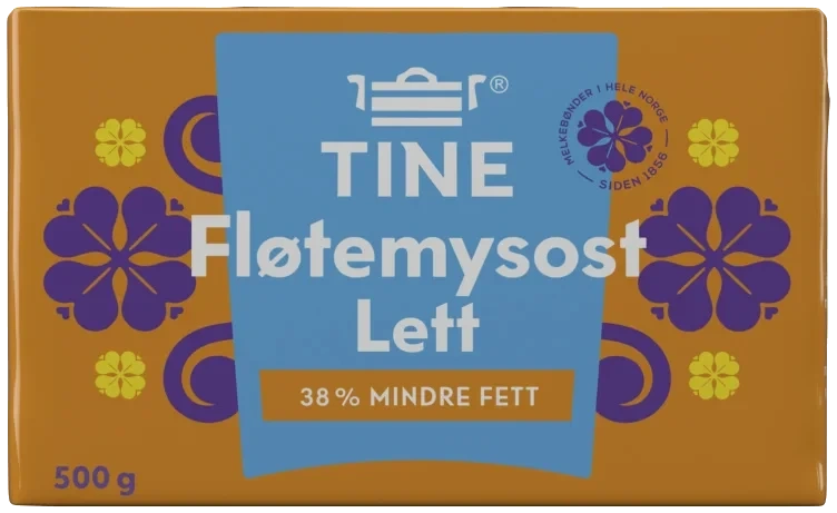 Tine Fløtemysost Lett 16% 500g