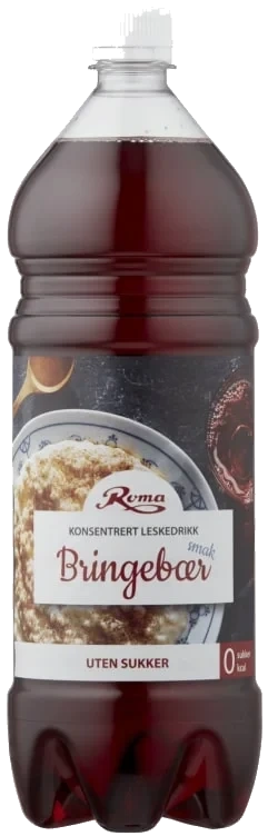 Roma Bringebær uten Sukker 1,5l