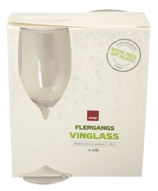 Vinglass 2stk 25cl