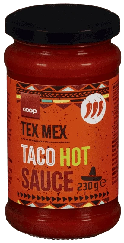 Coop Taco Saus Hot 230g