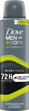 Dove Men+care Spray Sport Fresh Deo Antiperspirant Advanced Care 150ml
